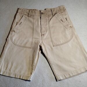 Diesel Mens Corduroy Cargo Utility Shorts Tan Beige Cotton Size 32 Workwear Y2K